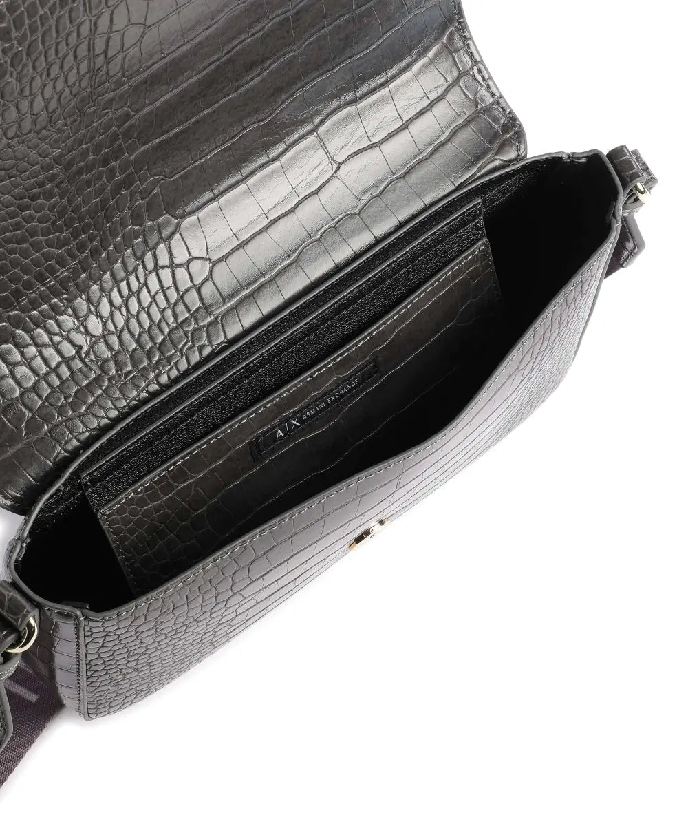 ARMANI EXCHANGE Crossbody bag synthetic dark grey