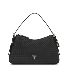 Alisha shoulder bag in black with sleek design and shoulder strap