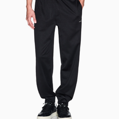 Armani Exchange men’s black jogger pants with contrast piping