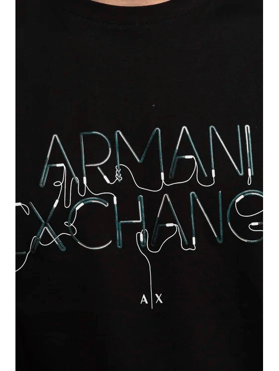 Armani Exchange black t-shirt 3DZTJF ZJH4Z da uomo