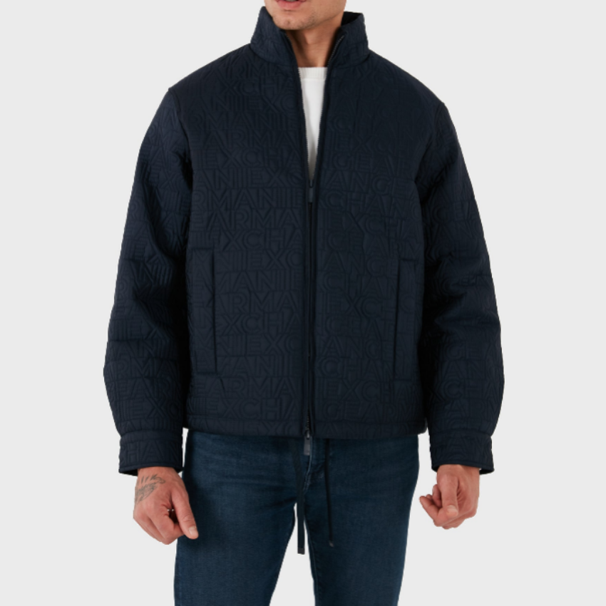 Armani Exchange men’s blouson jacket 6DZB10 ZN4XZ navy da uomo