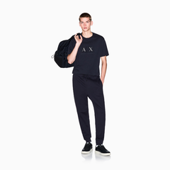 Armani Exchange men’s jersey comfort jogger pants navy blue