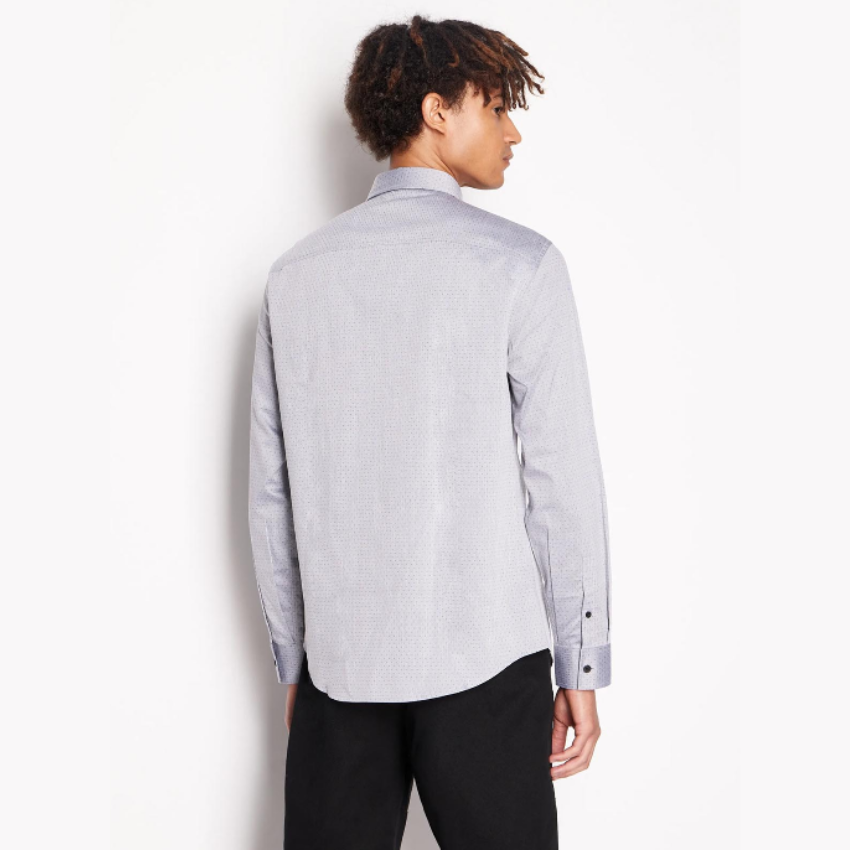 Armani Exchange woven shirt 6RZC47 ZNYCZ da uomo slim fit