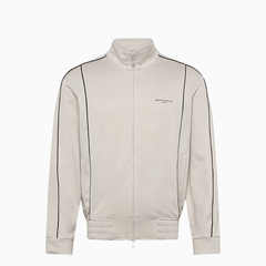Armani Exchange full-zip sweatshirt in wind chime with contrasting piping