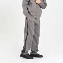 Armani Exchange men’s grey jersey trousers with contrasting side stripes