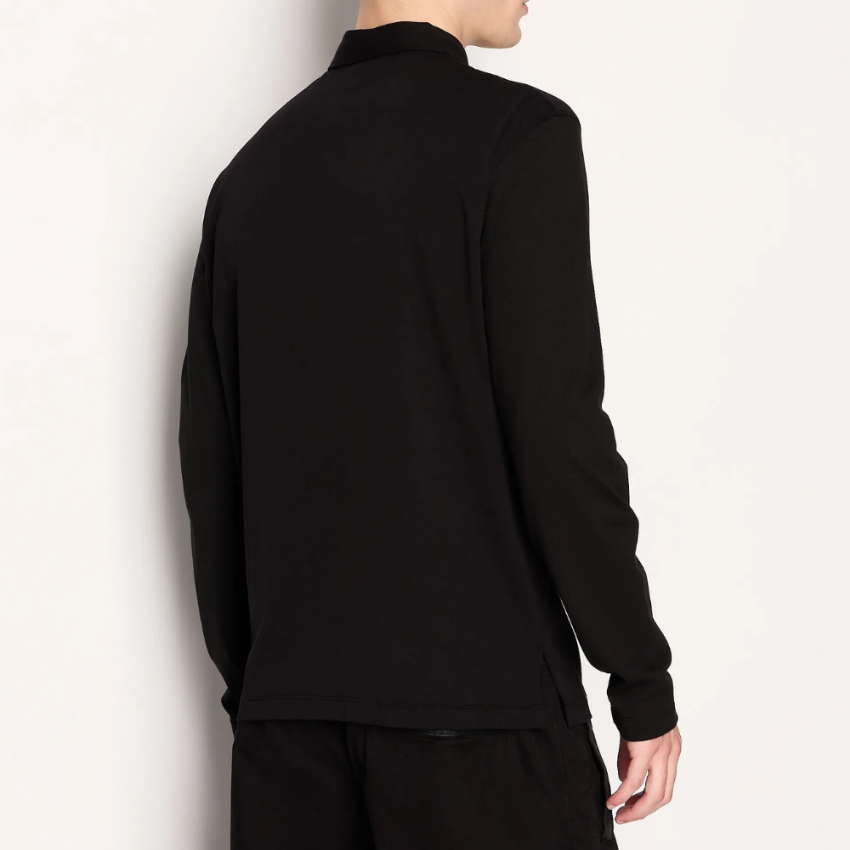 Armani Exchange polo shirt black 6RZFHJ ZJ8EZ da uomo in cotone
