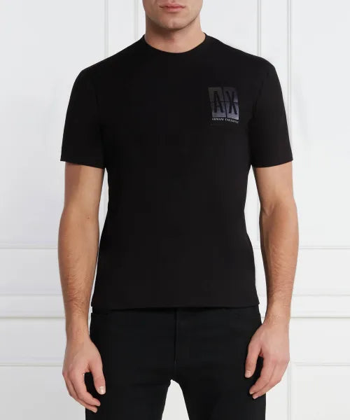 Armani Exchange black t-shirt 3DZTJU ZJH4Z da uomo