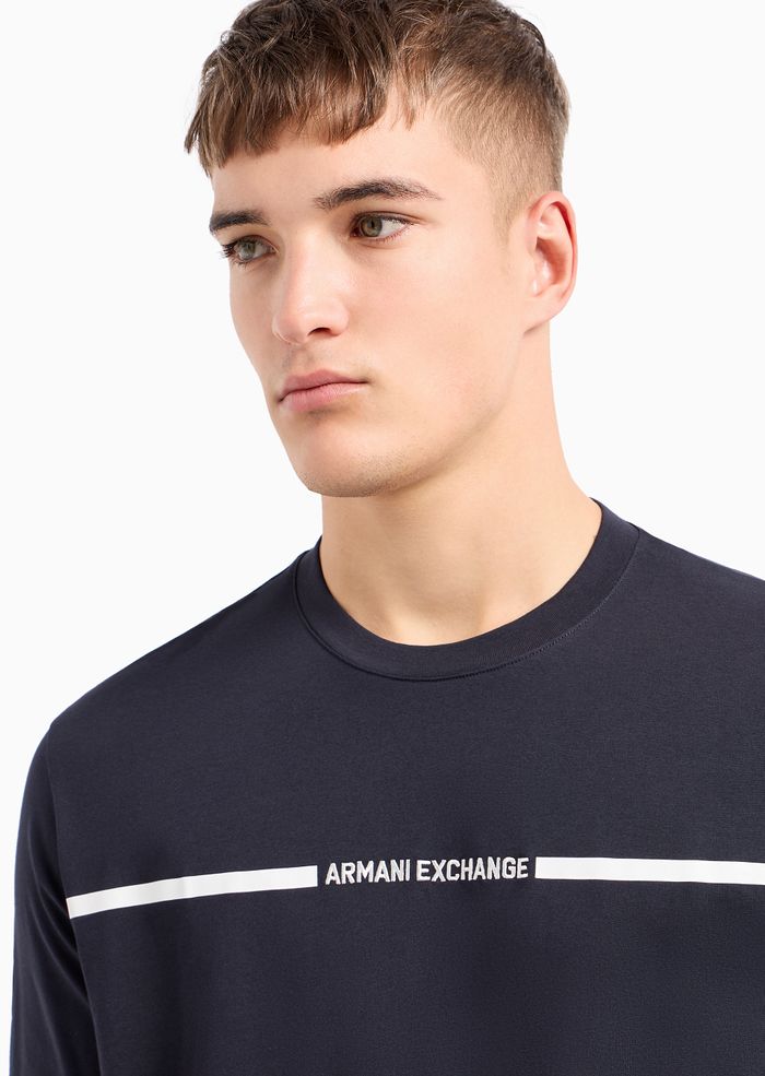 Armani Exchange deep navy t-shirt 3DZTLG ZJ9JZ da uomo