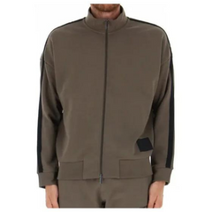 Armani Exchange khaki sweatshirt da uomo regular fit in cotone