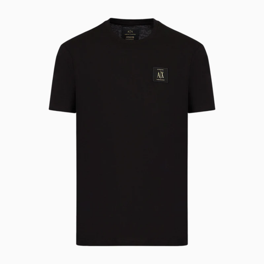 Armani Exchange men’s black jersey t-shirt 8NZTPR ZJH4Z da uomo