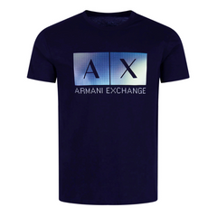 Armani Exchange regular fit t-shirt da uomo in cotone