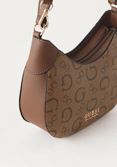 Guess All-Over Floral Print Mini Crossbody Bag with Zip Closure AG903069