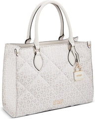 Guess Handbag Factory Holden Quilted Tote, White, One Size SG861424