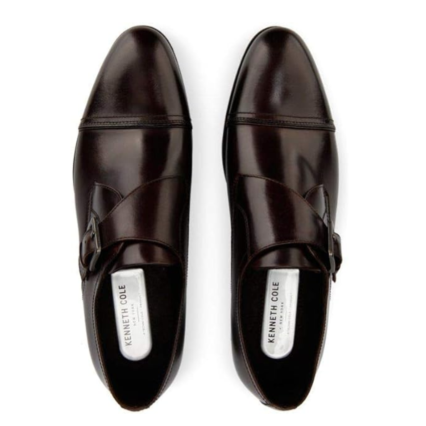 Capital monk brown leather men’s dress shoes