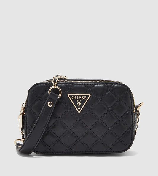 GUESS
QUILTED CAMERA CROSSBODY BAG