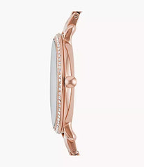 Fossil Jacqueline Three-Hand Rose Gold-Tone Stainless Steel Watch