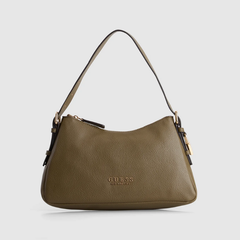 GUESS Alisha shoulder bag in olive with sleek design and shoulder strap