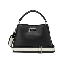 Guess Women’s Jarson satchel bag – designer handbag with adjustable strap