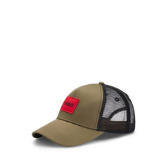 HUGO Men's Kody-PL cap in Open Green with embroidered logo on the front.