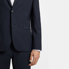 Hugo Arti-Hesten253X-MH dark blue slim-fit two-piece suit with tailored jacket and matching trousers