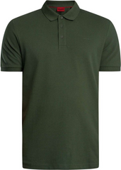 Hugo Donos222 dark green polo shirt with slim fit and signature logo on the chest.