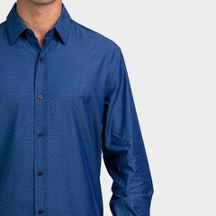 Kenneth Cole Men Shirt-INDIGO BLUE