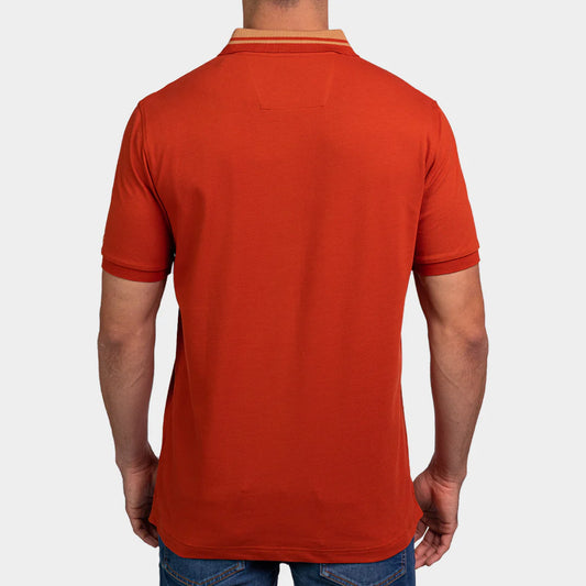 Kenneth Cole Polo Shirt-BURNT ORANGE