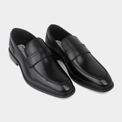 Kenneth Cole men’s black leather Charles loafer dress shoes