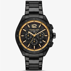 Michael Kors Oversized Accelerator 2.0 MK9179 men?s watch with black-tone stainless steel case and bracelet