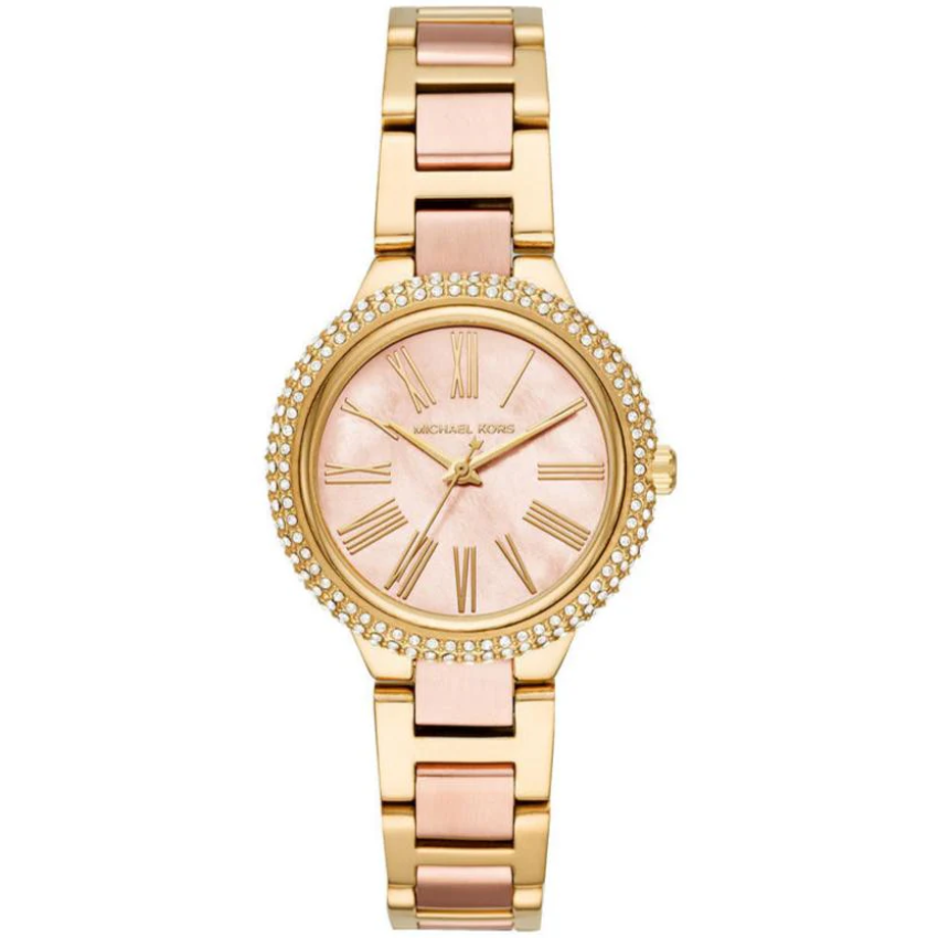 Michael Kors Taryn MK6564 women?s watch rose gold dial two-tone steel strap