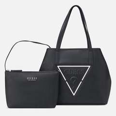 Portini Trap Tote bag in black with structured design