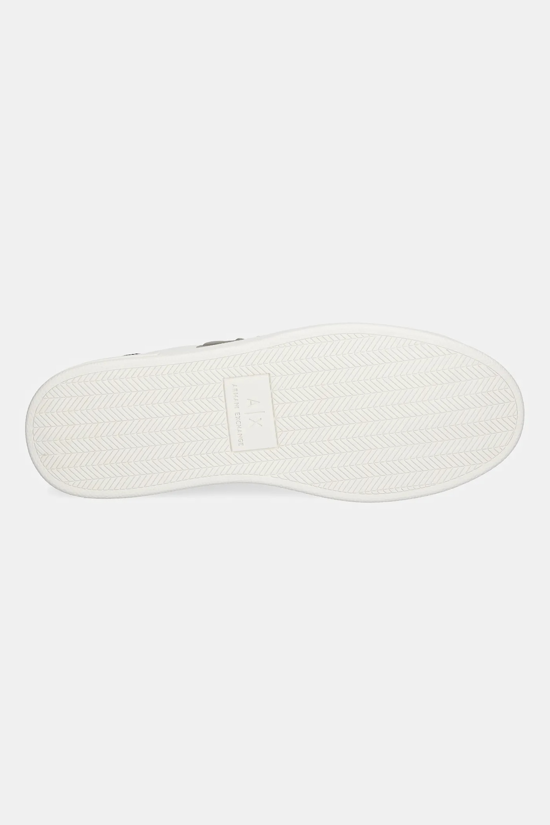 Armani Exchange Flat Sole White Sneaker with Ax Logo