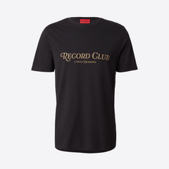HUGO Durectee Men's Motto Print T-Shirt – Black Hugo Boss