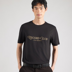 HUGO Durectee Men's Motto Print T-Shirt – Black Hugo Boss