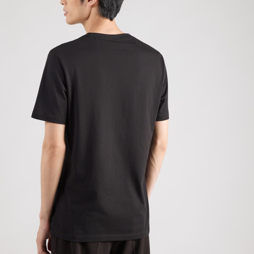 HUGO Durectee Men's Motto Print T-Shirt – Black Hugo Boss