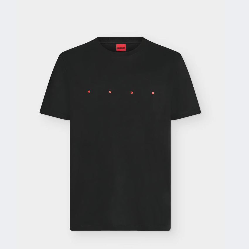 HUGO Dorosi Men's Basic Cotton T-Shirt – Black Hugo Boss