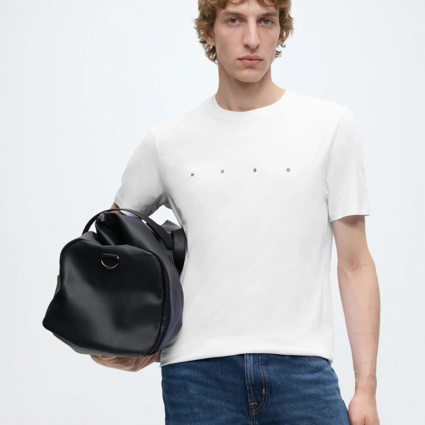 HUGO Dorosi Men's Basic Cotton T-Shirt – White Hugo Boss