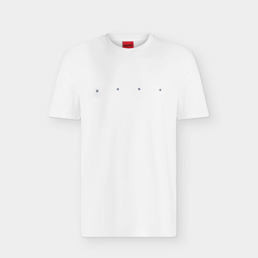HUGO Dorosi Men's Basic Cotton T-Shirt – White Hugo Boss