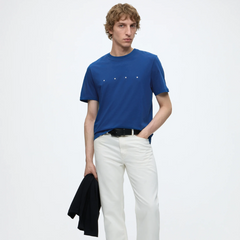 HUGO Dorosi Men's Basic Cotton T-Shirt – Open Blue Hugo Boss