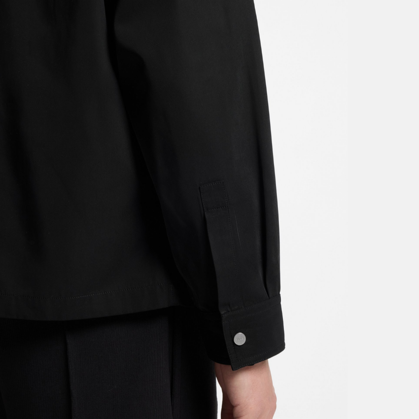 HUGO Elack Oversized-Fit Zip-Up Shirt Hugo Boss
