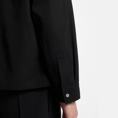 HUGO Elack Oversized-Fit Zip-Up Shirt Hugo Boss