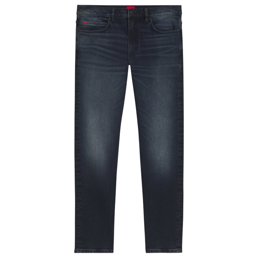 HUGO 708 Slim-Fit Dark Blue Stretch Denim Jeans Hugo Boss