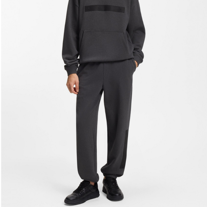 HUGO Dalipant Relaxed-Fit Charcoal Sweatpants Hugo Boss