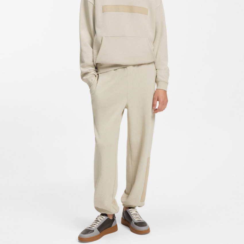 HUGO Dalipant Light Beige Cotton Tracksuit Bottoms Hugo Boss