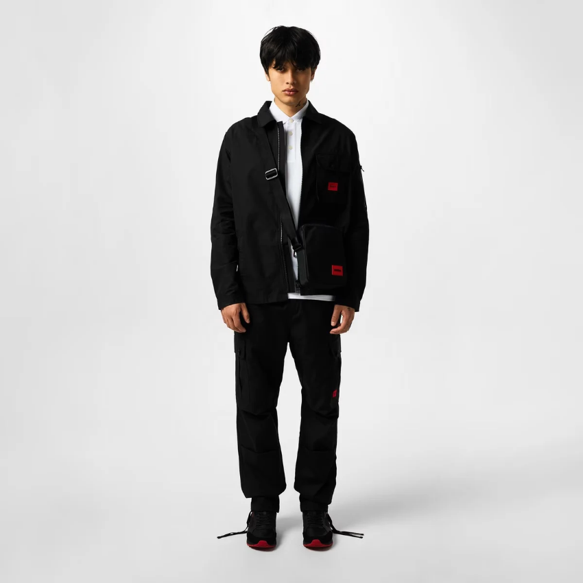 HUGO EMMOND MEN'S COTTON ZIP OVERSHIRT Hugo Boss