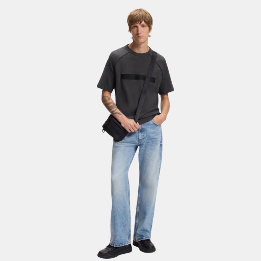 HUGO DALIK MEN'S CHARCOAL T-SHIRT Hugo Boss