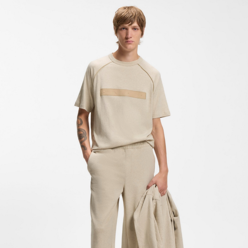 HUGO DALIK MEN'S LIGHT BEIGE T-SHIRT Hugo Boss