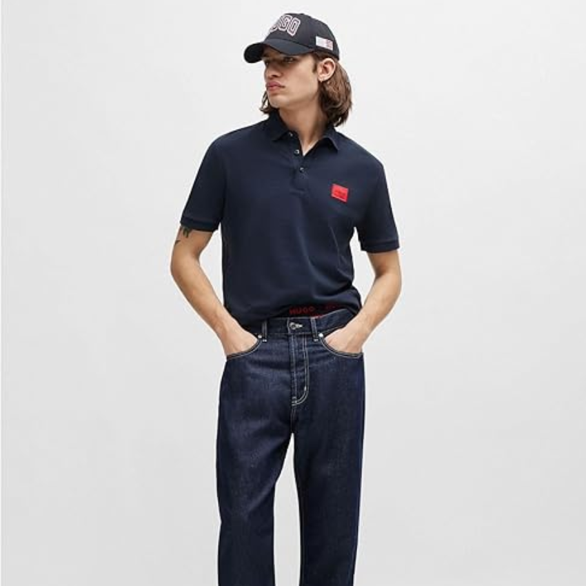 HUGO Dereso222 Polo Shirt – Navy Hugo Boss