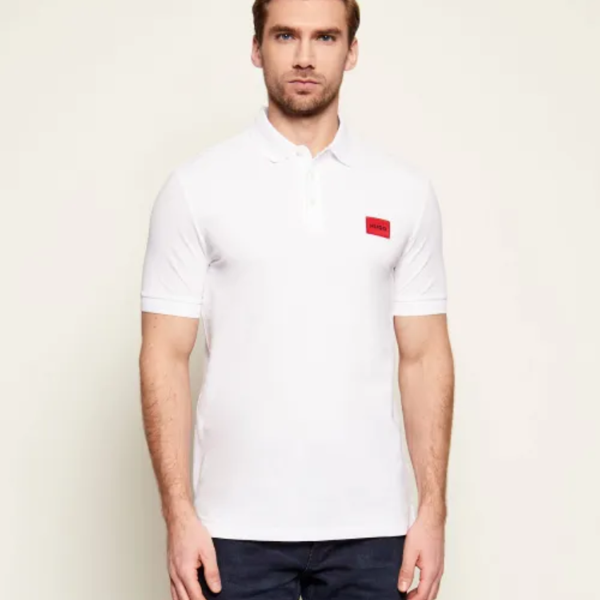HUGO Dereso222 Polo Shirt – White Hugo Boss