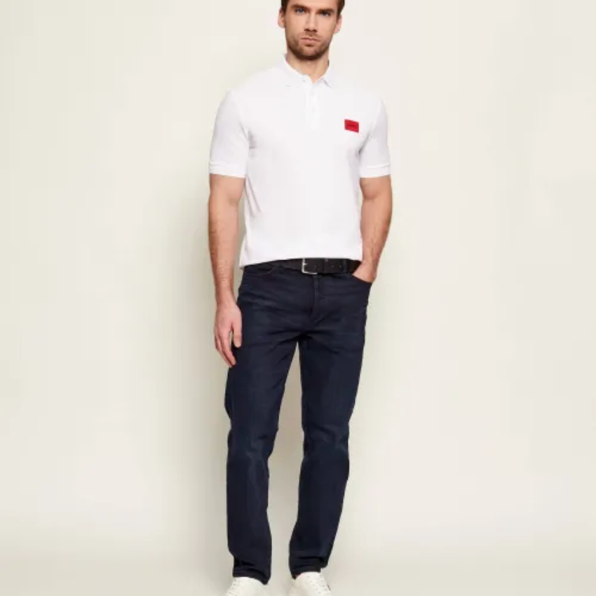 HUGO Dereso222 Polo Shirt – White Hugo Boss